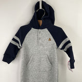 Size 6-12m: Gap Blue Grey Cozy Hooded Romper