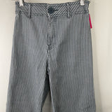 Size 11-12: Zara White/Blue Striped Jeans