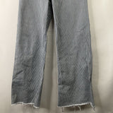 Size 11-12: Zara White/Blue Striped Jeans