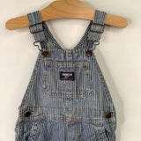 Size 2: Osh Kosh B'Gosh Blue/White Striped Overalls