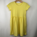 Size 8-9: Primary Yellow Short Sleeve Dress