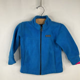 Size 2: Columbia Blue Fleece Zip Coat
