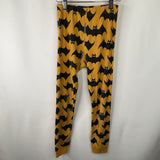 Size 8 (130): Hanna Andersson Yellow/Black Bats 2pc PJs