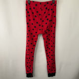 Size 6-7 (120): Hanna Andersson Red/Black Polka Dot 2pc PJs