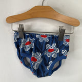 Size 6-12m (70): Hanna Andersson Navy/White/Red Floral Tank Dress & Bloomers