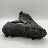 Size 2Y: Adidas Black/Green Soccer Cleats