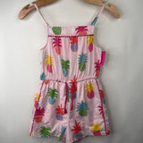 Size 7-8: Boden Pink/Multi Pineapples Tank Romper