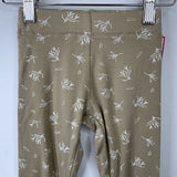 Size 2: Goumi Green/White Leaf Leggings