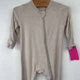 Size 0-3m: Kyte Grey 1pc Footy PJs