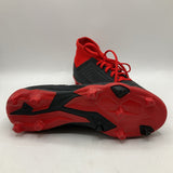 Size 3.5Y: Adidas Black/Red/White Lacrosse Cleats