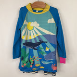 Size 5-6: Mini Boden Blue Sealife Swim Shirt
