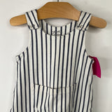 Size 3-6m (60): Pehr Blue White Striped Tank Romper