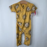 Size 6-9m: Tea Yellow Lion Short Sleeve Romper