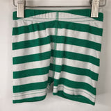Size 2 (85): Hanna Andersson Green White Striped 2pc Shorty PJs