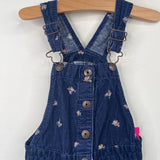 Size 6: Osh Kosh B'Gosh Blue Floral Corduroy Overall Dress