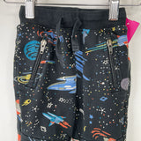 Size 18-24m (80): Hanna Andersson Black Space Print Sweatpants
