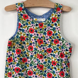 Size 2-3: Baby Boden White Colorful Floral Tank Dress