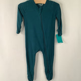 Size 0-3m: Kyte Teal 1pc Footy PJs