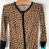 Size 2: Little Sleepies Brown/Black Cheetah Print 1pc PJs