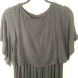 Size M: Isabel Black Short Sleeve Dress