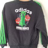 Size 5: Adidas Minecraft Black/Green Sweatshirt