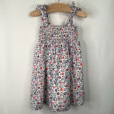 Size 3: Gap White Pink Blue Floral Tank Dress