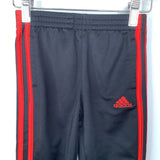Size 3: Adidas Black/Red Track Pants