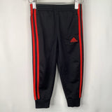 Size 3: Adidas Black/Red Track Pants
