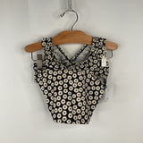 Size 3 (90): Hanna Andersson Black/White Floral 2pc Swimsuit