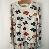 Size 6-7 (120): Hanna Andersson Mickey Mouse 2pc PJs
