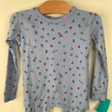 Size 3: Gap Blue L-O-V-E 2pc PJs