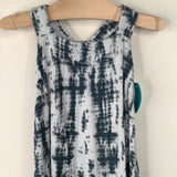 Size 2: Kate Quinn Blue Patterned Tank Romper
