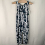 Size 2: Kate Quinn Blue Patterned Tank Romper
