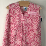 Size S: Halo Pink Patterned Fleece Sleepsack