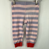 Size 2 (85): Hanna Andersson Pink Purple Striped 2pc PJs