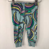 Size 2 (85): Hanna Andersson Blue Colorful Bananas 2pc PJs
