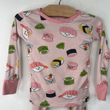 Size 2: Honest Pink/Multi Sushi 2pc Pjs