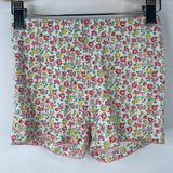 Size 7: Mini Boden White/Pink/Yellow Floral 2pc Shorty PJs