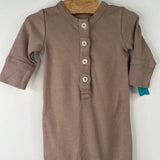 Size 0-3m: Kate Quinn Brown 1pc PJs