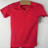 Size 5: Kickee Kids Pink 2pc Short Sleeve PJs