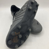 Size 3.5Y: Puma Grey Lace-Up Soccer Cleats