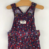 Size 6m: OshKosh Floral Corduroy Overalls