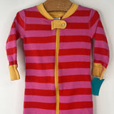 Size 6-12m (70): Hanna Andersson Pink/Red/Yellow Long Sleeve 1pc PJs