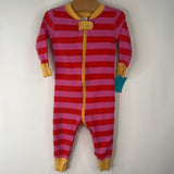 Size 6-12m (70): Hanna Andersson Pink/Red/Yellow Long Sleeve 1pc PJs