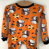 Size 4: Peanuts Orange Dracula Snoopy Halloween 2pc PJs