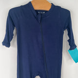 Size NB: Kyte Baby Navy 1pc Footy PJs