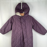 Size 18-24m: Columbia Purple Quilted Fleece Lined Waterproof Bunting