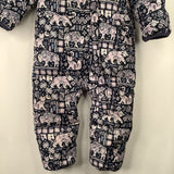 Size 18-24m: Columbia Blue Purple Animal Patterned Down Bunting