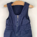 Size 2: Columbia Blue Fleece Upper Snow Bib
