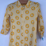 Size 6-12m (70): Hanna Andersson Yellow Lion 1pc PJs